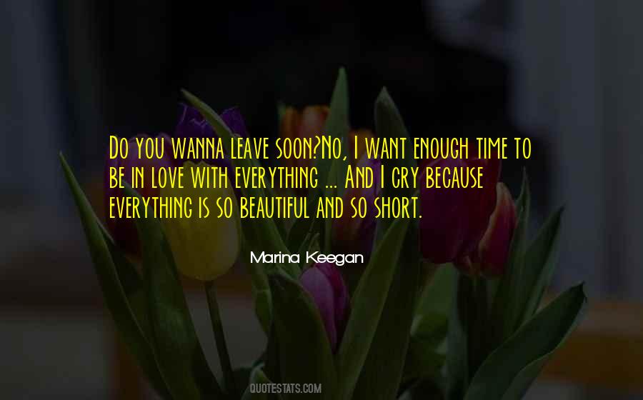 Not Enough Time Love Quotes #1047278