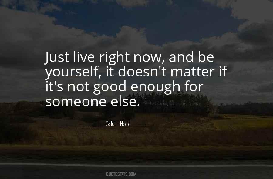 Not Good Enough Quotes #1322634
