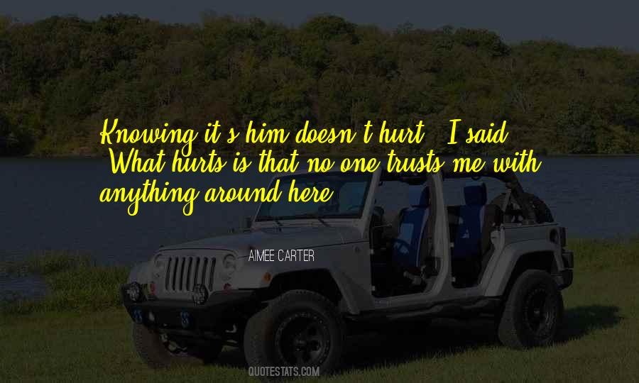 Not Knowing Hurts Quotes #371978