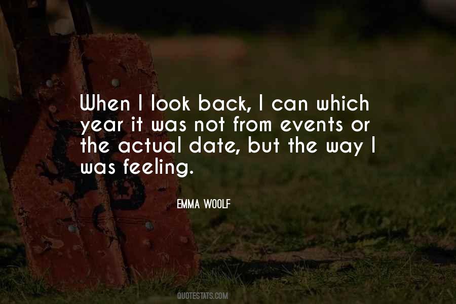 Not Look Back Quotes #218949