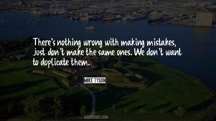 Not Making The Same Mistake Quotes #955121