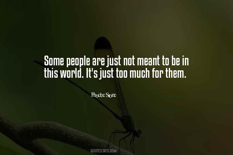 Not Meant For This World Quotes #489872