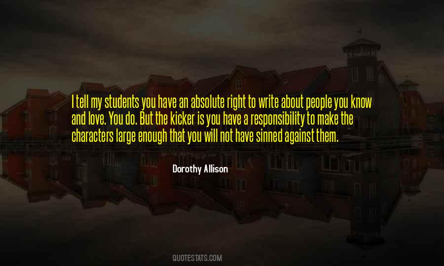 Not My Responsibility Quotes #1015281