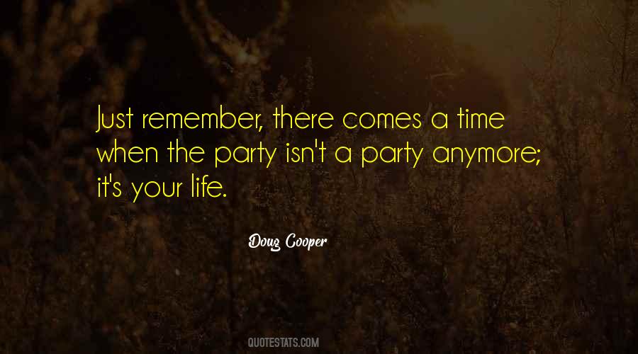 Not Partying Quotes #475178