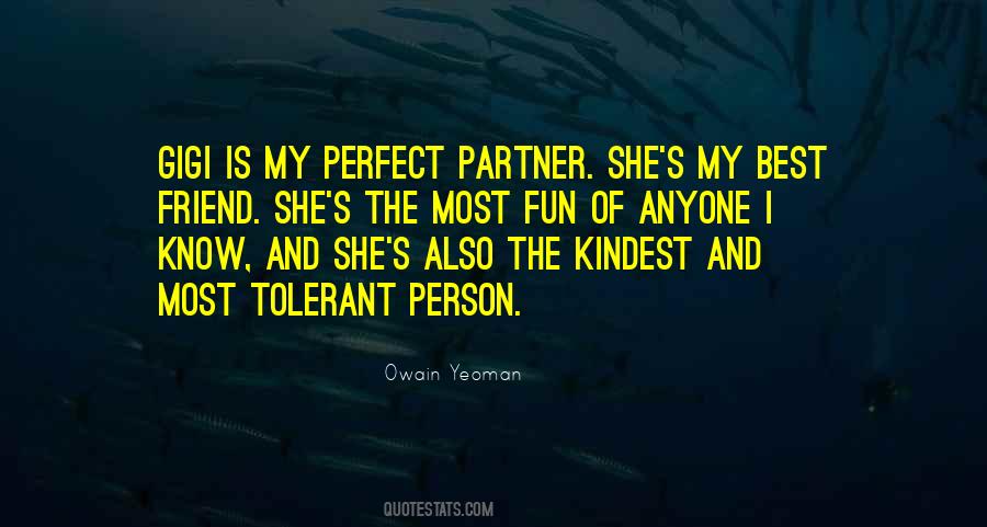 Not Perfect Partner Quotes #208375