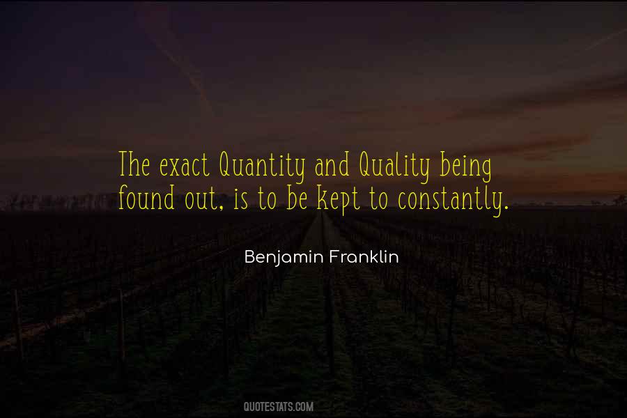 Not Quantity But Quality Quotes #437671