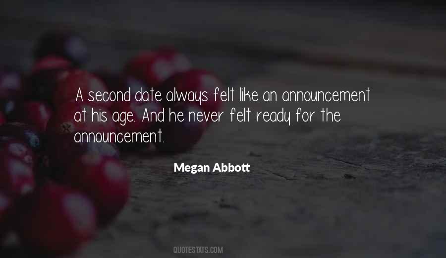 Not Ready To Date Quotes #1765230