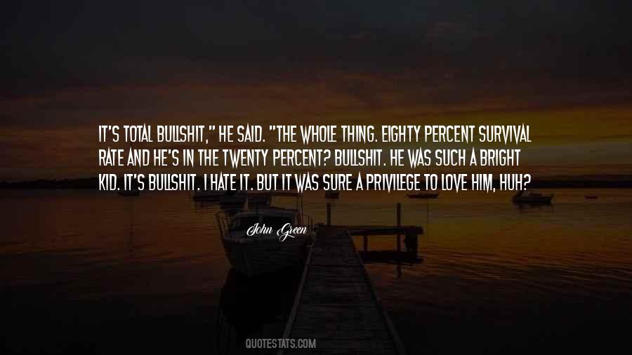 Quotes About Bullshit Love #1112835