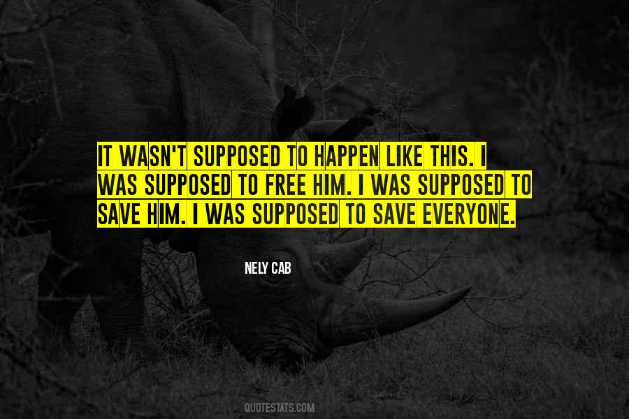 Not Supposed To Happen Quotes #1020195