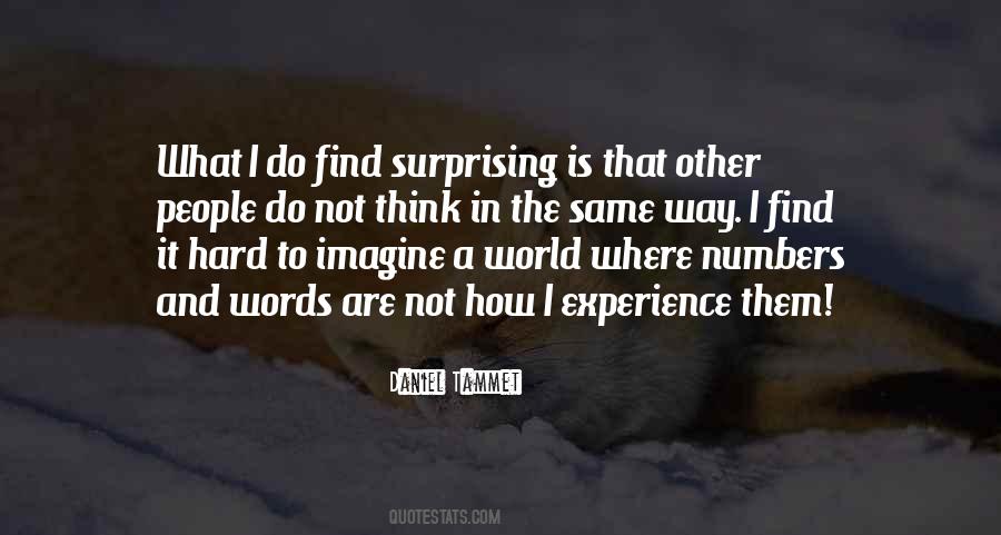Not Surprising Quotes #251473