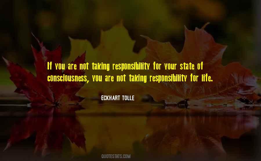 Not Taking Responsibility Quotes #1126993