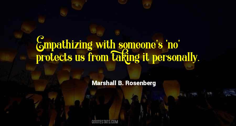 Not Taking Things Personally Quotes #1415985