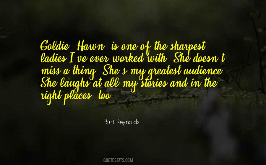 Not The Sharpest Quotes #218763