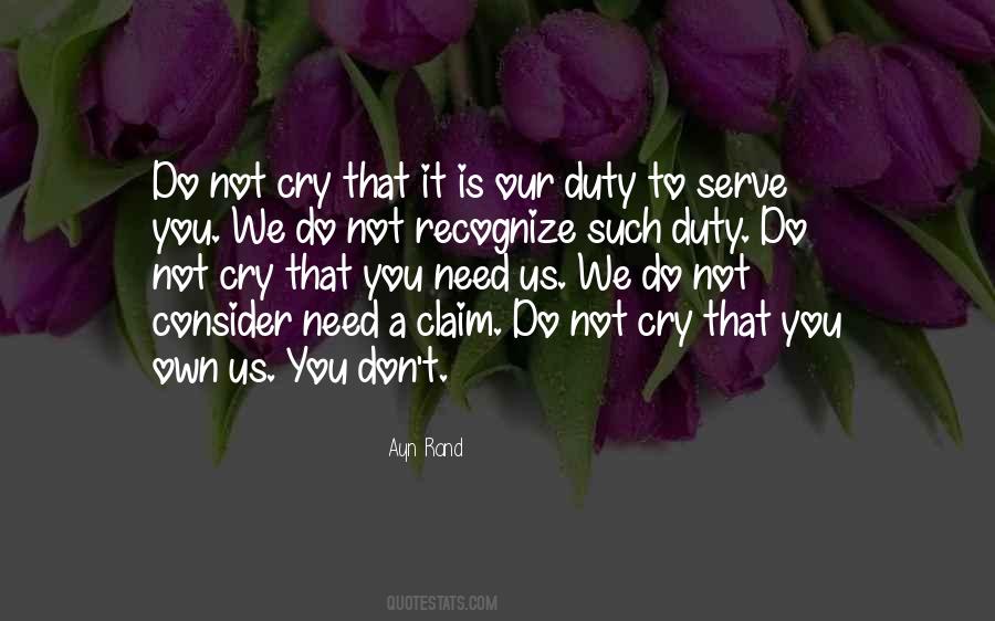 Not To Cry Quotes #256454