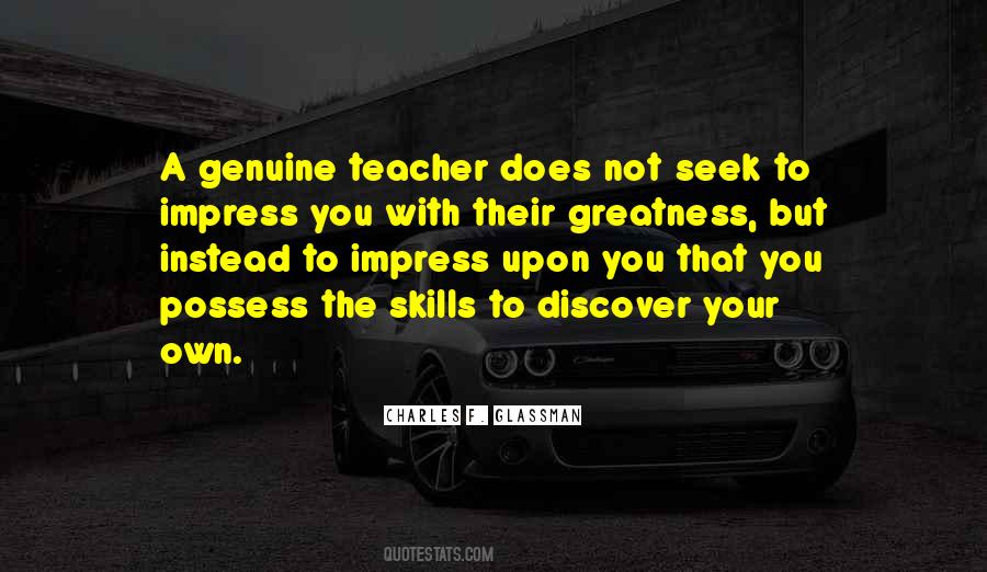 Not To Impress Quotes #411433