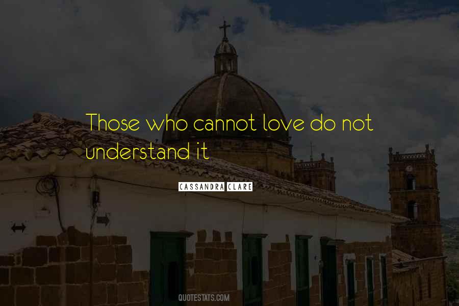 Not Understand Love Quotes #503512