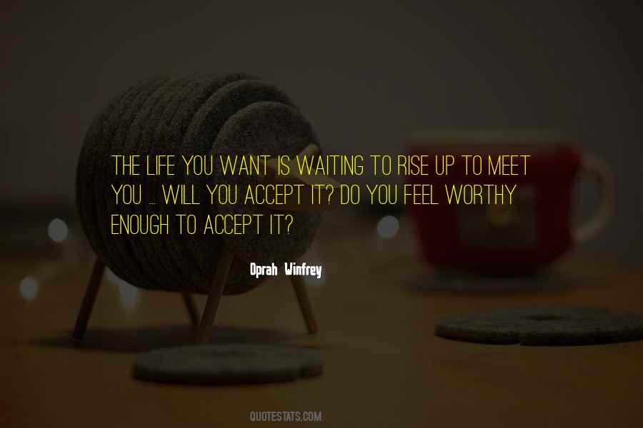 Not Worthy Enough Quotes #541126