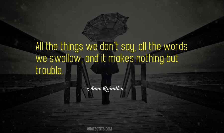 Nothing But Trouble Quotes #1832668