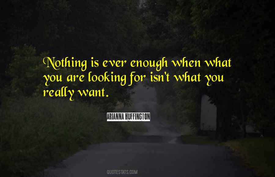 Nothing Ever Enough Quotes #1028237