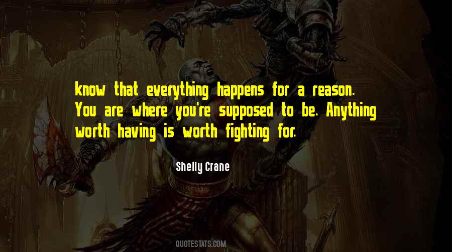 Nothing Happens For A Reason Quotes #303631