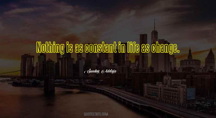 Nothing Is Constant But Change Quotes #318510