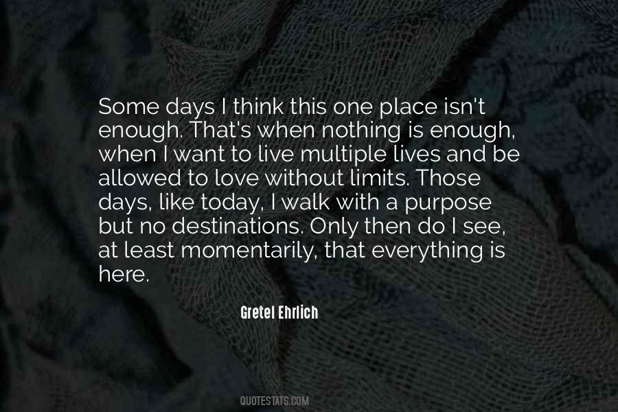 Nothing Is Enough Quotes #1417237