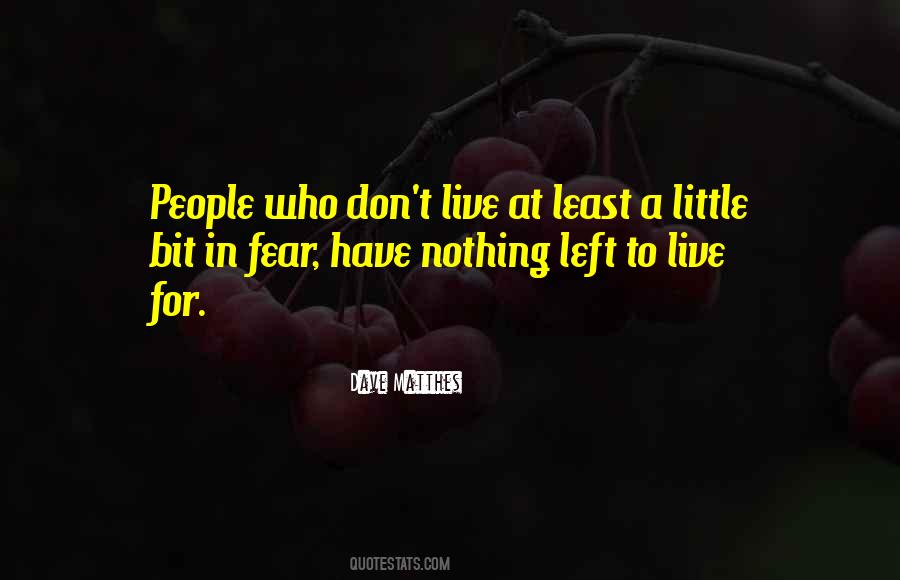 Nothing Left To Fear Quotes #336885
