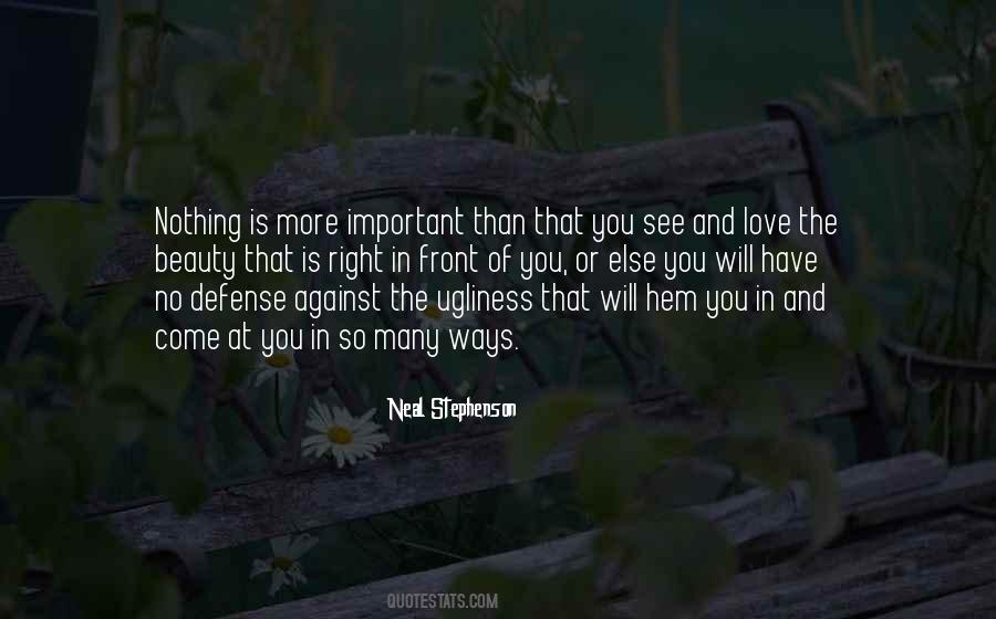 Nothing More Important Than Love Quotes #169028