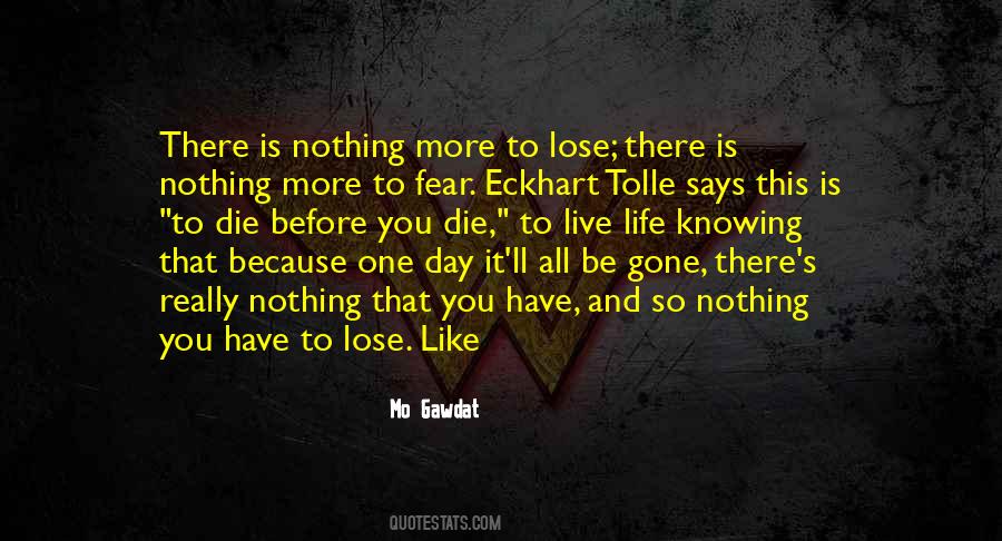 Nothing More To Lose Quotes #649792