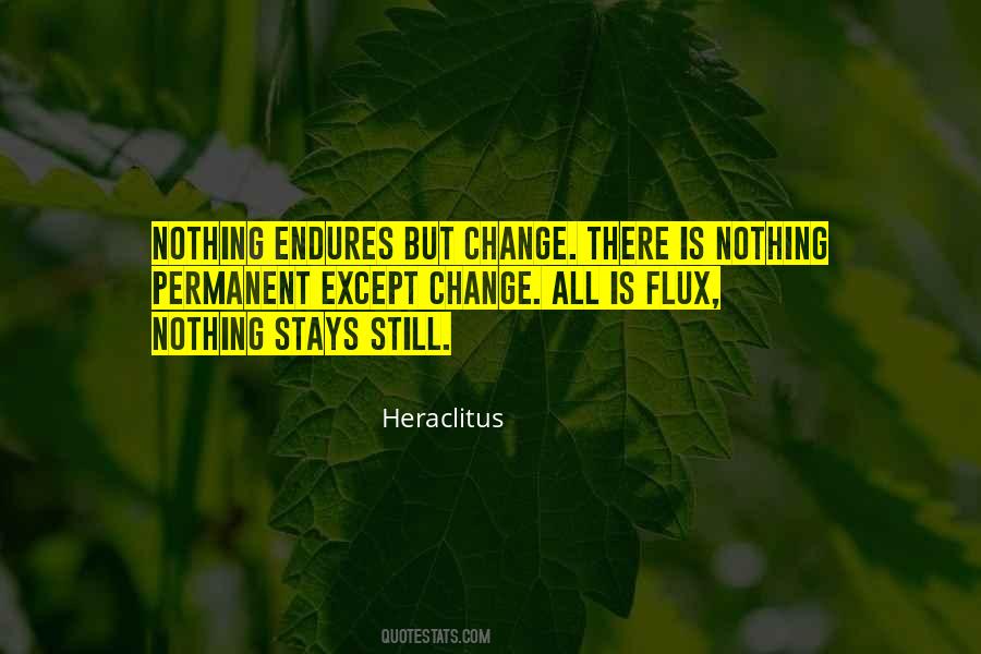 Nothing Permanent Except Change Quotes #946614