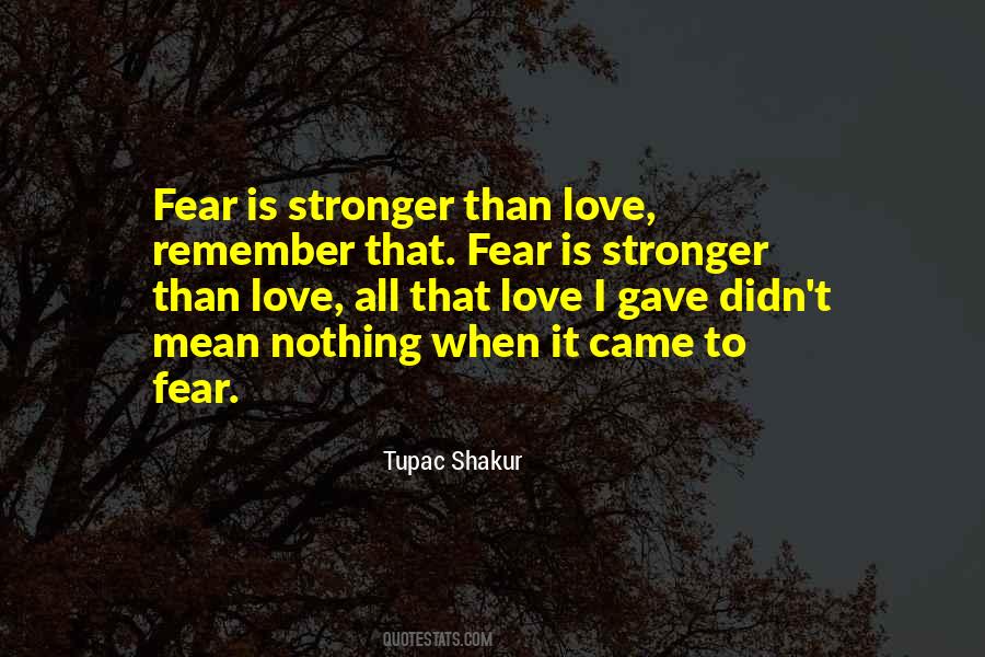 Nothing Stronger Than Love Quotes #989241