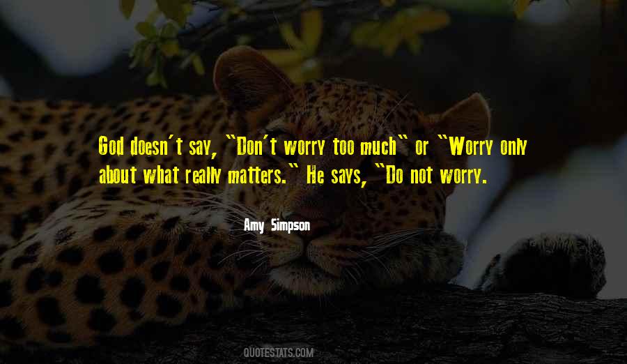 Nothing You Say Matters Quotes #106233