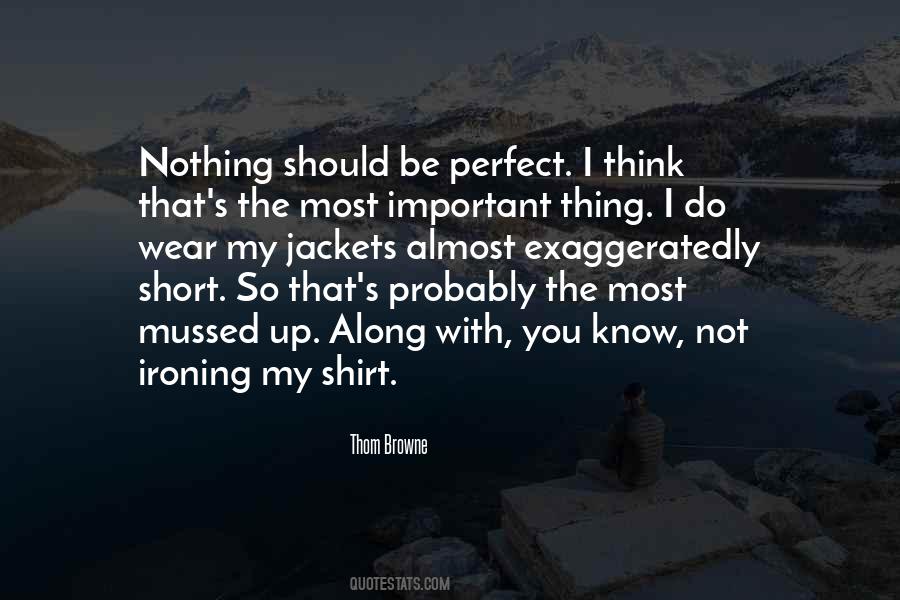 Nothing's Perfect Quotes #103752
