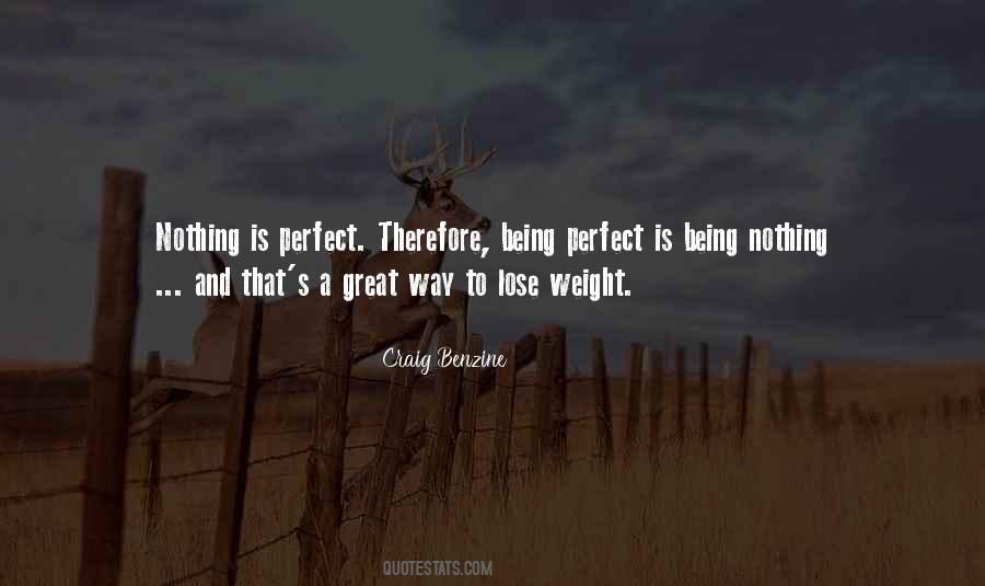 Nothing's Perfect Quotes #1580978