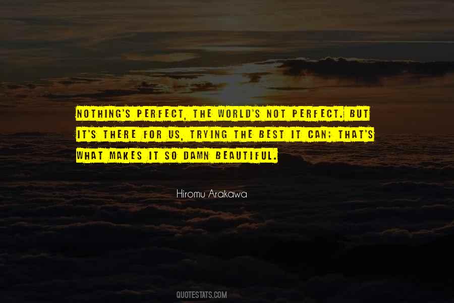 Nothing's Perfect Quotes #868499