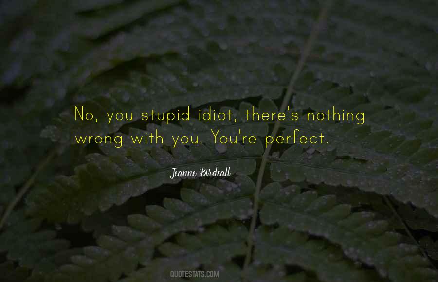 Nothing's Perfect Quotes #869795