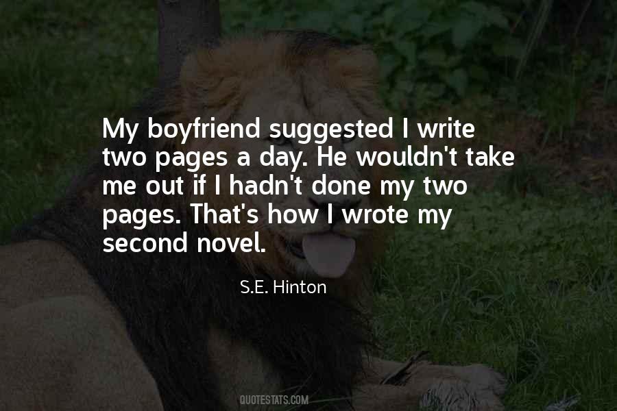 Novel One Day Quotes #187330