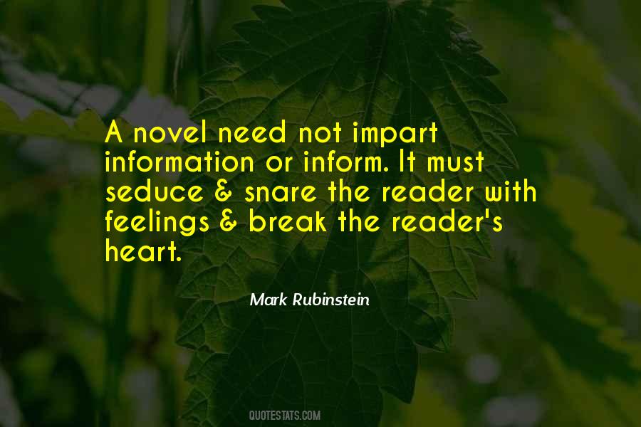 Novel Reader Quotes #529659