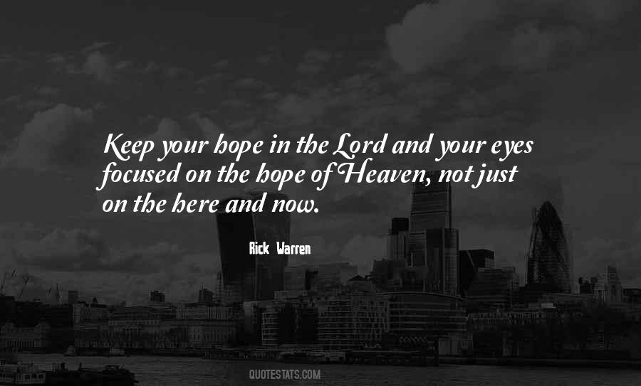 Now In Heaven Quotes #107188