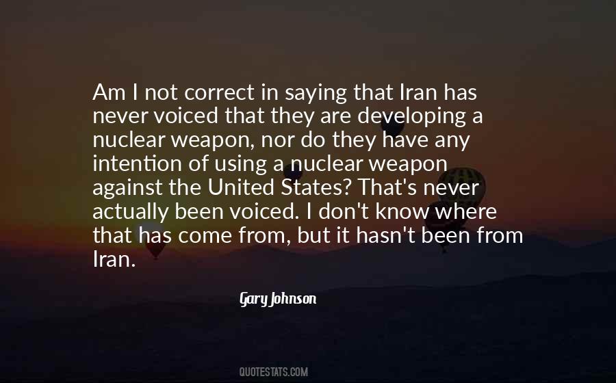 Nuclear Weapon Quotes #1135774