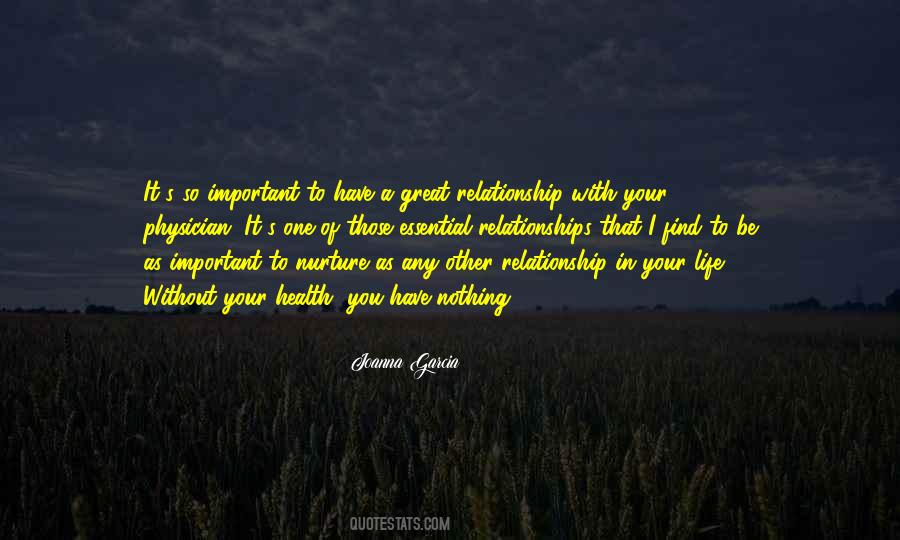 Nurture Your Relationship Quotes #197942