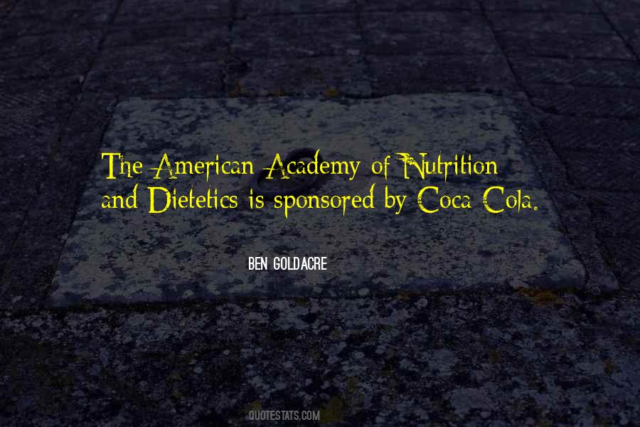 Nutrition And Dietetics Quotes #566424