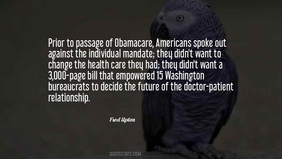 Obamacare Health Care Quotes #430016