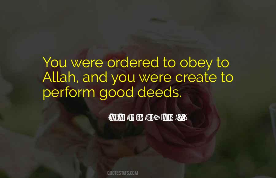 Obey Allah Quotes #934386