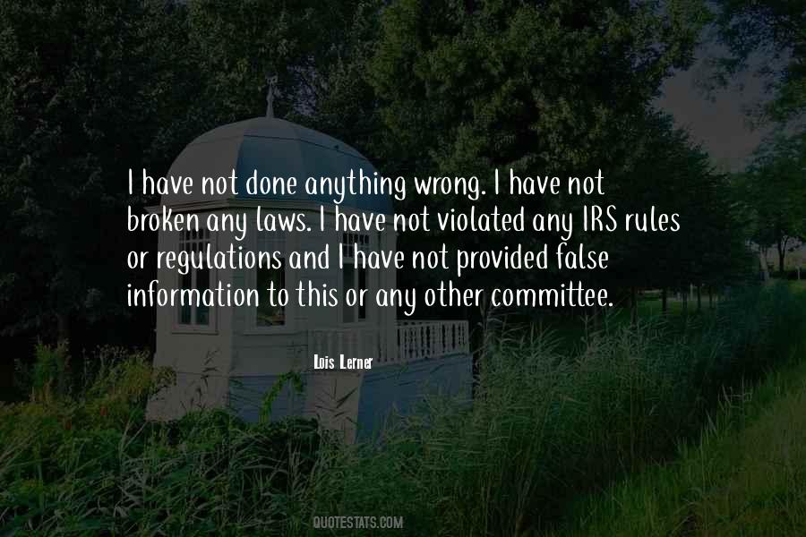 Quotes About Broken Rules #1107125