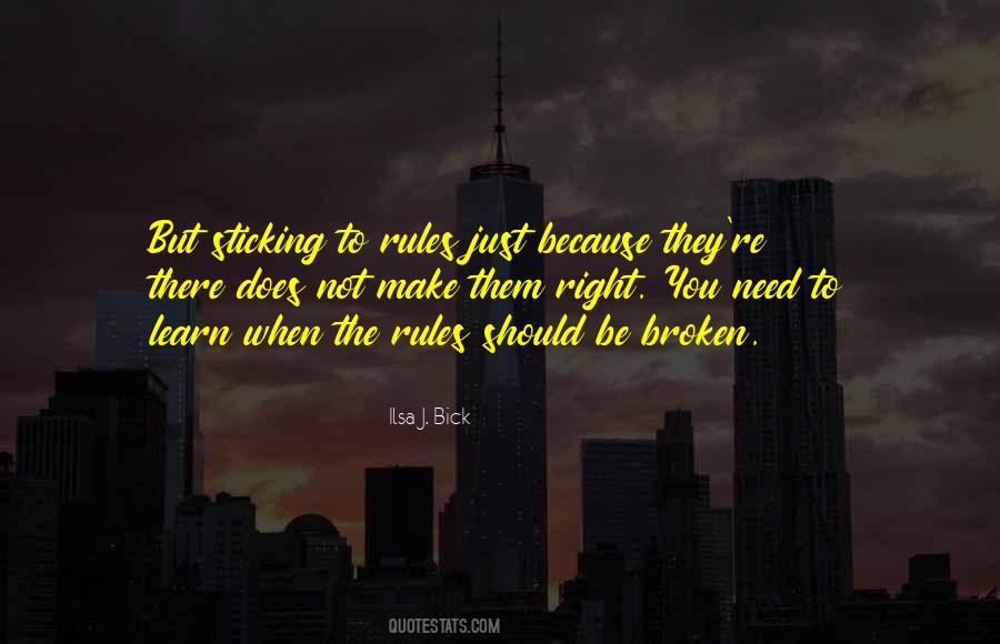Quotes About Broken Rules #117850