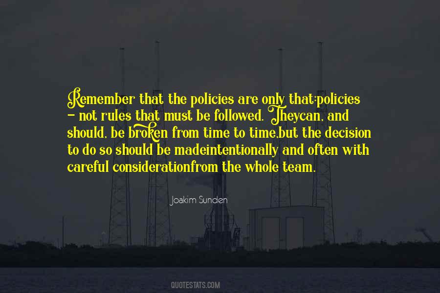 Quotes About Broken Rules #1815182