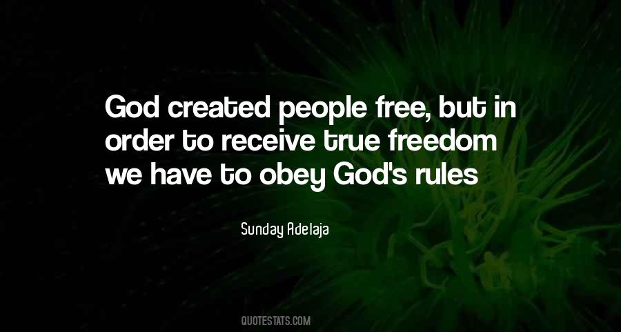 Obey God Quotes #1365431