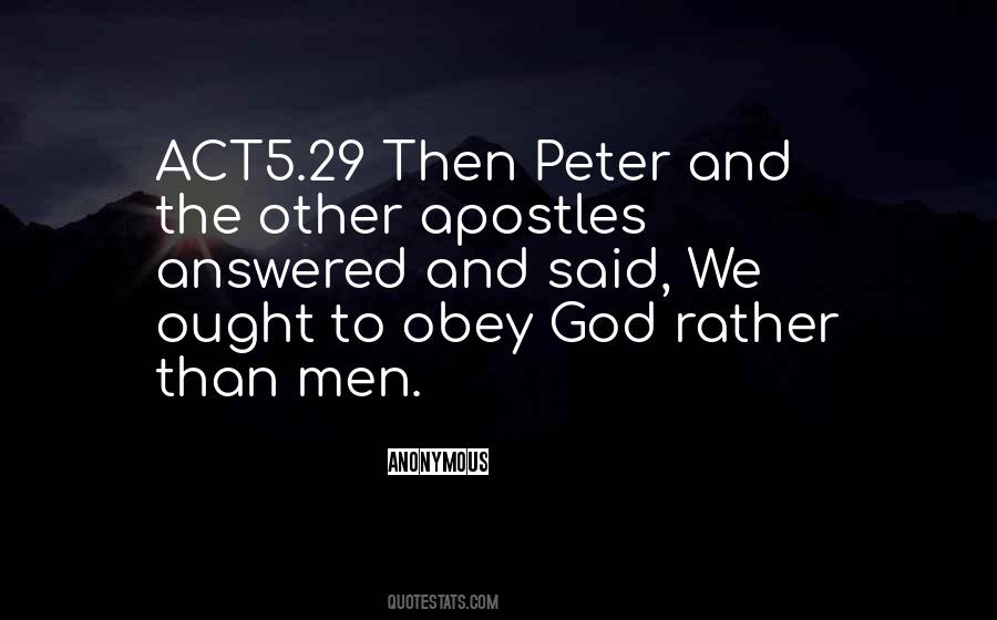 Obey God Quotes #1685015