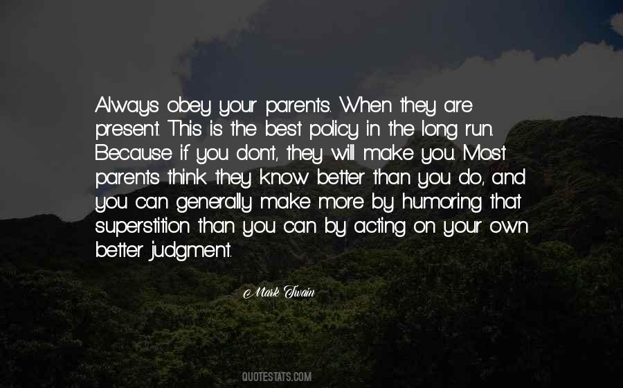 Obey Parents Quotes #102951
